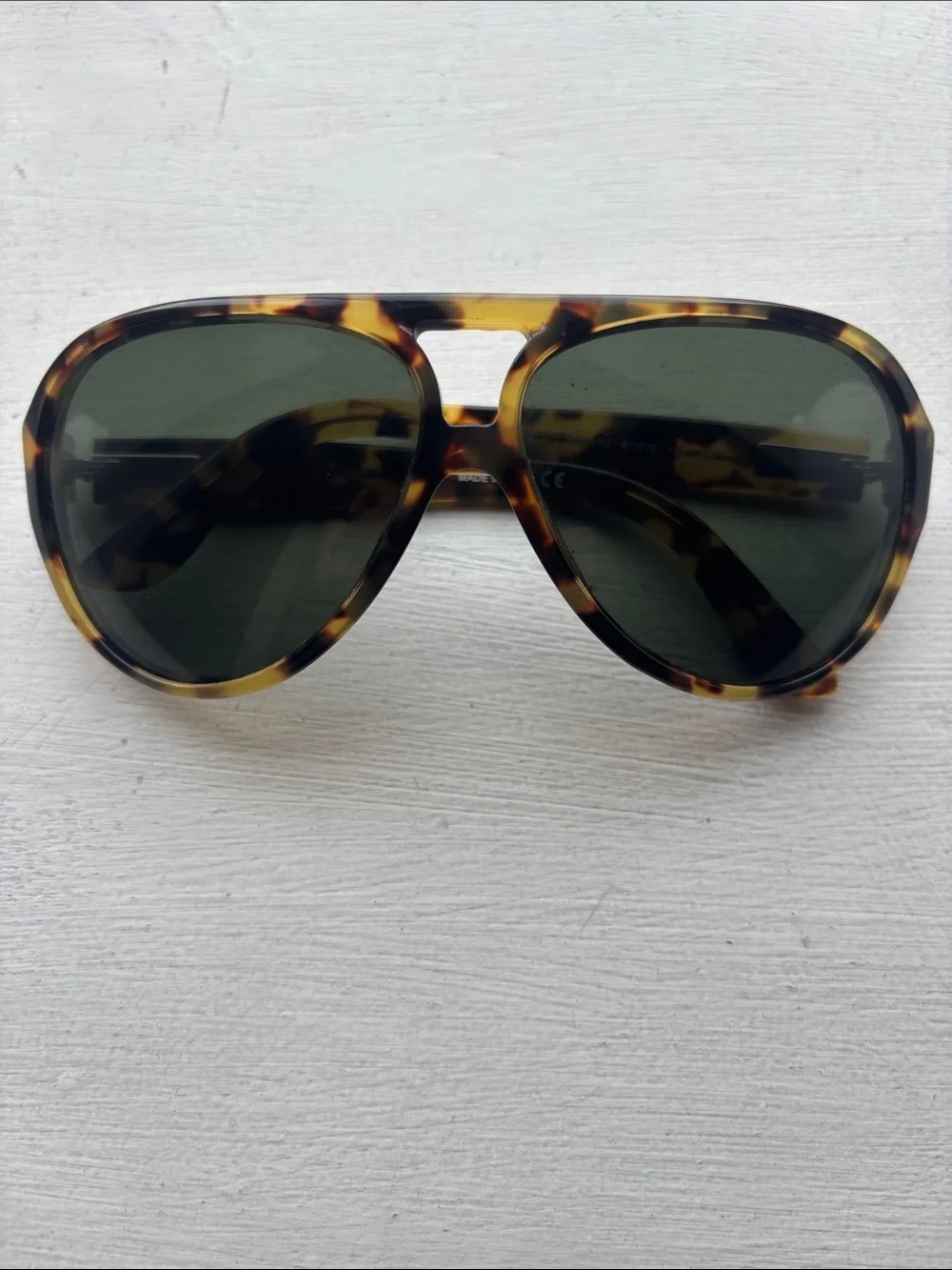 Ralph Lauren Tortoiseshell Aviator Sunglasses with Dark Brown Lenses